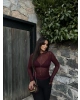 Bordo Transparan Bluz