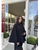 Siyah Kemerli Kaşe Panço