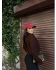 Kahverengi Balıkçı Yaka Kazak