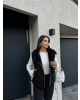 Siyah Peluş Detay Kürk Yelek