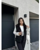 Siyah Peluş Detay Kürk Yelek