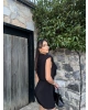 Siyah Vatkalı Zra Model Elbise