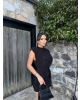 Siyah Vatkalı Zra Model Elbise