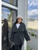 Antrasit Kaşe Trenç Mont