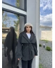 Antrasit Kaşe Trenç Mont
