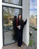 Siyah Kayık Yaka Modal Takım