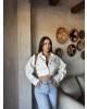 Ekru Crop Ceket
