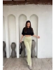 Yeşil Çimalı Tayt Pantolon