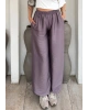 Vizon Saten Barrel Fit Pantolon