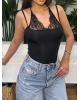 Siyah Zra Dantel Detay Bodysuit