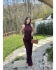 Bordo Asimetrik Bürümcük Takım