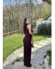 Bordo Asimetrik Bürümcük Takım