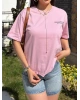 Pembe Oversize Dijital Baskı Tshırt