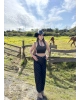 Füme Puantiyeli Barrel Fit Pantolon
