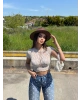 Beyaz Dantel Crop Top