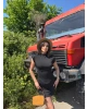 Siyah Sıfır Kol Korseli Mini Elbise