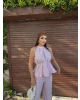 Pembe Beli Kuşaklı Premium Takım