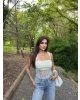 Sarı Güpür Detay Bodysuit