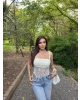 Sarı Güpür Detay Bodysuit