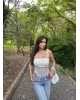 Sarı Güpür Detay Bodysuit