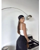 Beyaz Güpür Askılı Crop