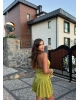 Yeşil Deniz Yıldızı Aksesuarlı Mini Elbise