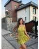 Yeşil Deniz Yıldızı Aksesuarlı Mini Elbise