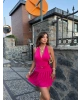 Pembe Deniz Yıldızı Aksesuarlı Mini Elbise