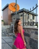 Pembe Deniz Yıldızı Aksesuarlı Mini Elbise