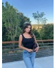 Siyah Kare Yaka Crop