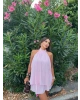 Pembe Halter Yaka Etek Takım