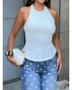 Beyaz Halter Crop