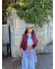 Bordo Trenç Crop Yelek
