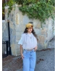 Bej Trenç Crop Yelek