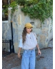 Bej Trenç Crop Yelek