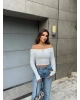 Beyaz Madonna Yaka Toka Detay Crop