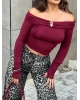 Bordo Madonna Yaka Toka Detay Crop