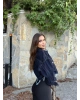 Koyu Mavi Crop Ceket