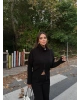 Siyah Fermuarlı Triko Takım