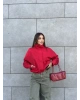 Kırmızı Bomber Trençkot