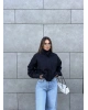 Siyah Bomber Trençkot