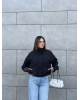 Siyah Bomber Trençkot