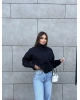 Siyah Bomber Trençkot