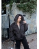 Kahverengi Oversize Premium Şişme Mont