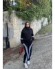 Siyah Şeritli Eşofman Takımı