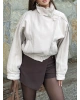 Bej Zra Model Kaşe Mont