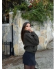Haki Zra Model Kaşe Mont