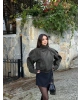 Haki Zra Model Kaşe Mont