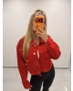 Kırmızı Crop Ceket