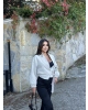Bej Kemerli Crop Trenç Ceket